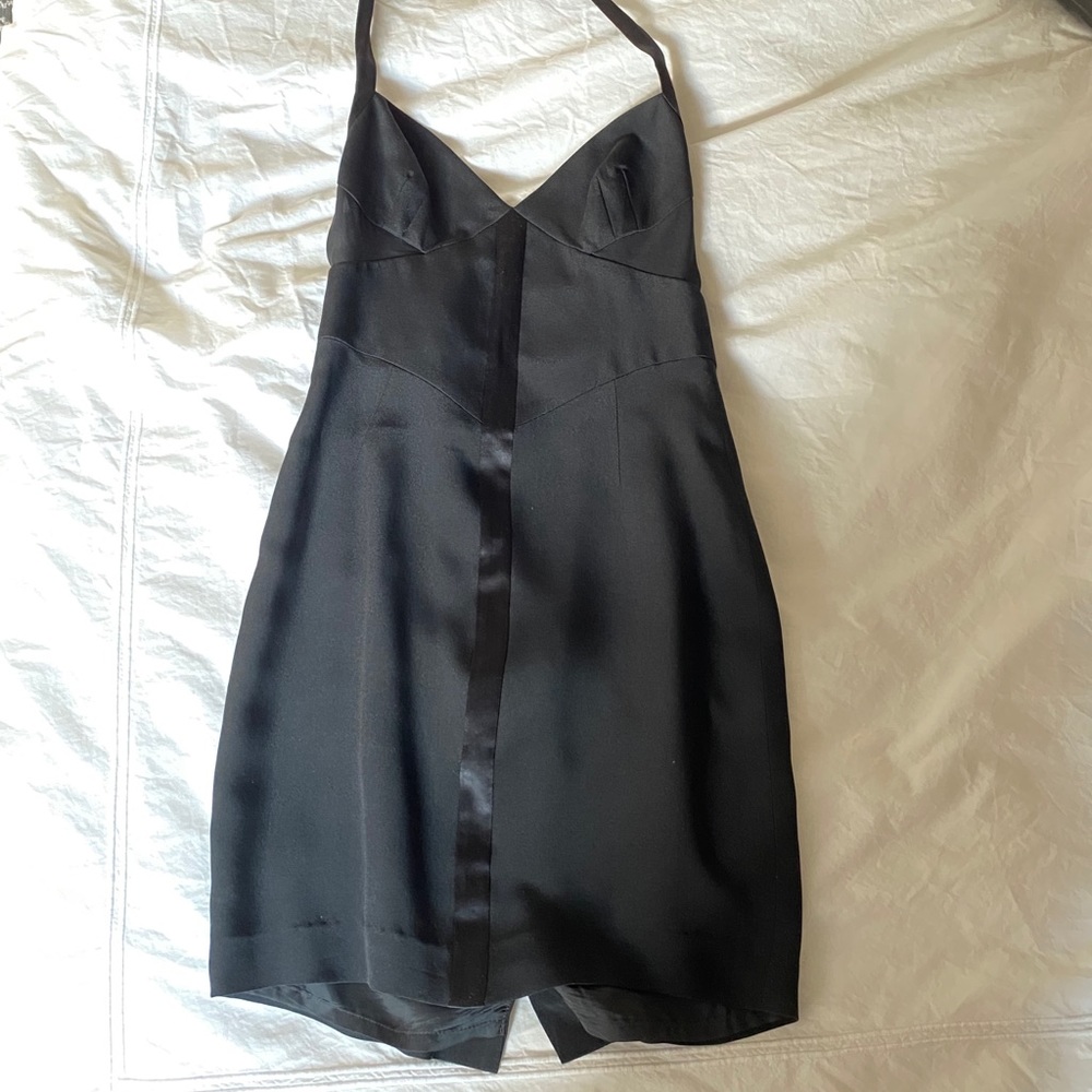 COPY - Rag & Bone Silk Mini Dress w Sheer Panels + Halter